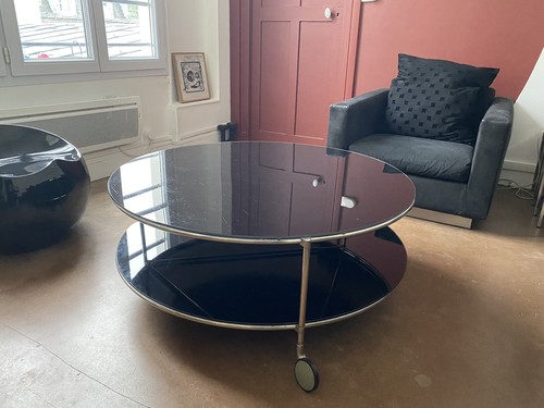 Table basse verre vintage - verre,