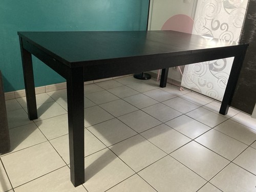 Table ikea bjursta noire - table,
