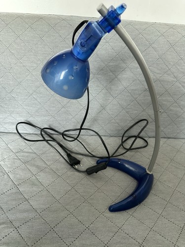 Lampe bureau bleue design - lampe,